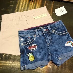 2 pairs of shorts 1 faded glory 1 jordache size 6